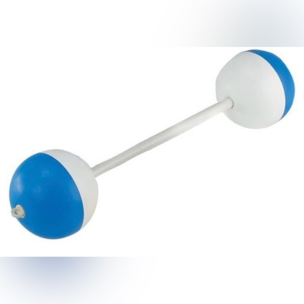 Swim Teacher or Exerciser Blue and White Dumbbell Pool Float